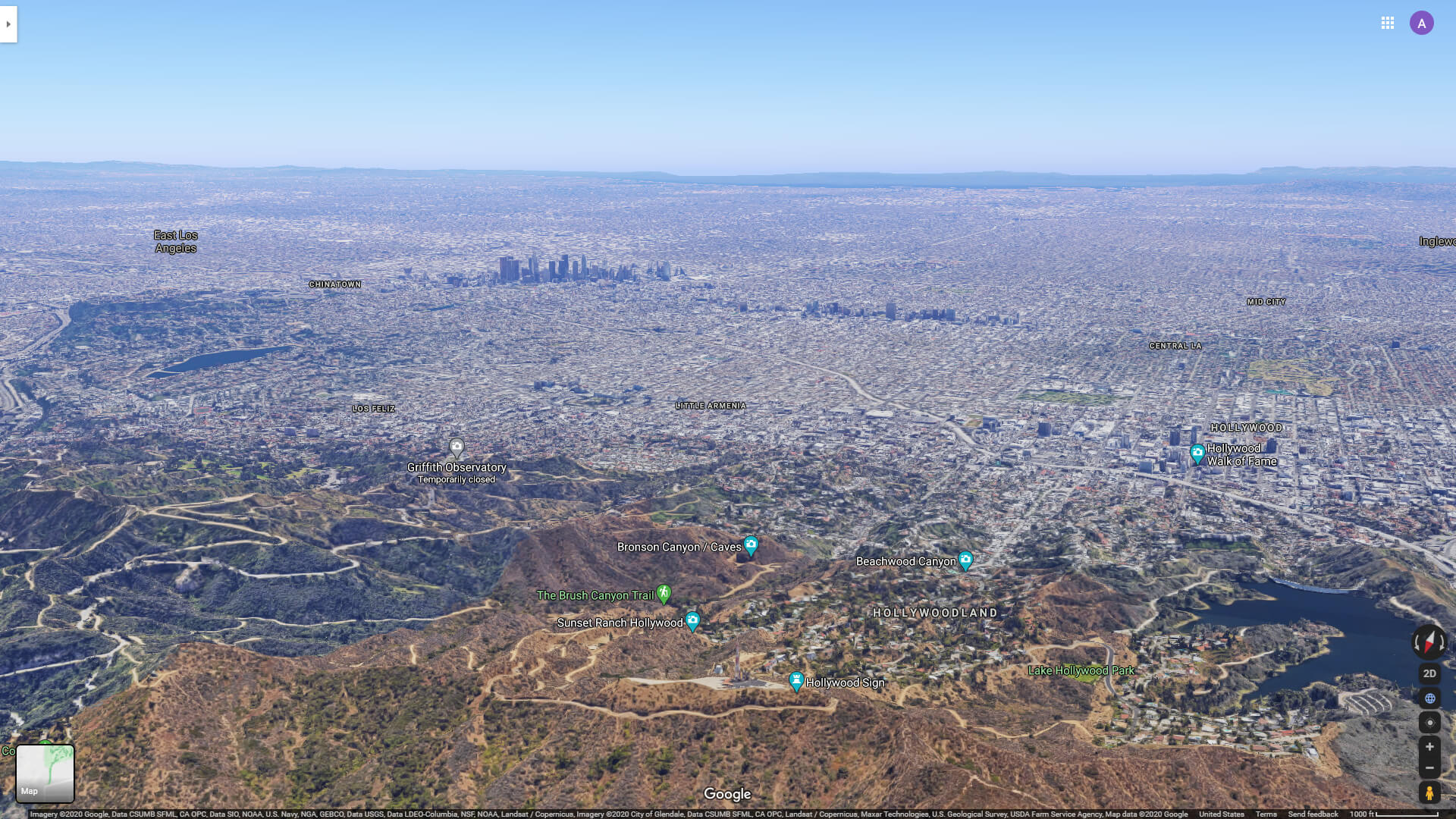 Los Angeles from Hollywood Sign